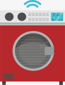 智能家电洗衣机矢量图素材