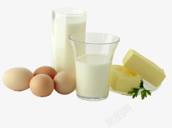 营养早餐鸡蛋奶酪牛奶高清图片