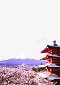 日本建筑物日本富士山建筑物高清图片