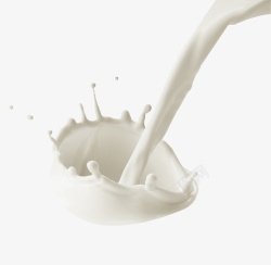 倒牛奶效果新鲜的雀巢牛奶喷溅高清图片