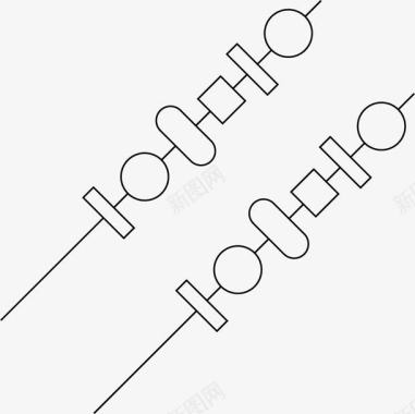 竹签烤肉图标图标