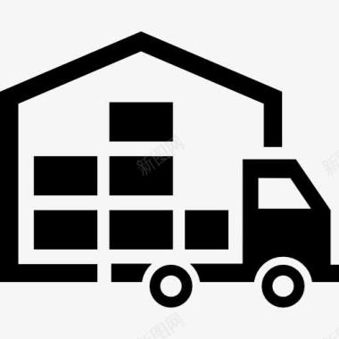 移动改变生活搬家运输箱图标图标