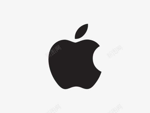 黑色小巧苹果logo图标图标