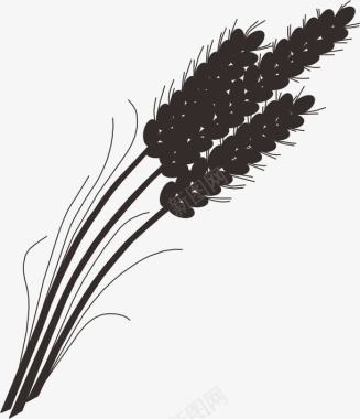 稻穗稻谷小麦大米图标图标