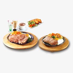 牛扒套餐素材