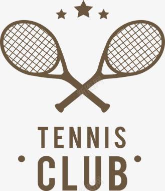 网球拍网球logo图标图标