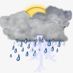 暴雨预警天气变化图标高清图片