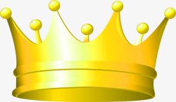 金色卡通皇冠王冠装饰图案素材