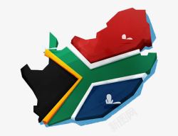 南非地图南非地形国旗高清图片