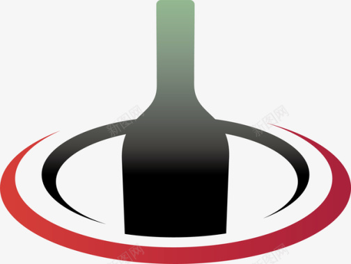 酒瓶酒瓶白酒logo矢量图图标图标