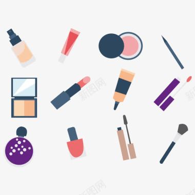浅色粉底化妆品icon图标图标