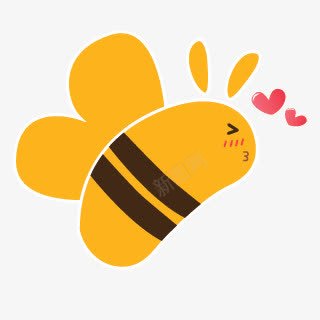 卡通黄色小蜜蜂png免抠素材_88icon https://88icon.com 卡通 小蜜蜂 黄色