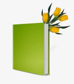 绿色封面笔记本素材