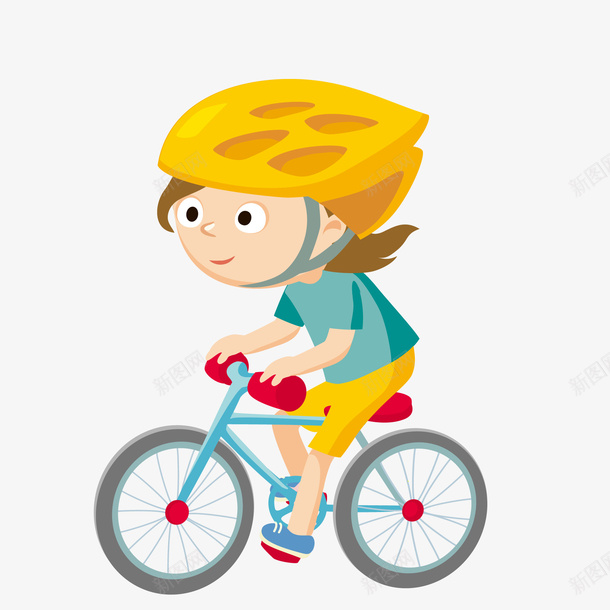 卡通骑自行车的人物矢量图ai免抠素材_88icon https://88icon.com 人物设计 卡通 头盔 矢量图 自行车大赛 飘起来的头发 骑行