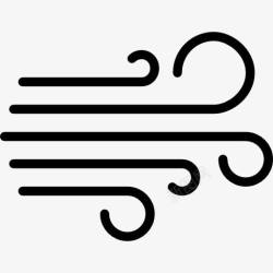 坏天气风图标高清图片