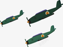 二战时期日军飞机矢量图素材