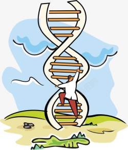科学实验DNA梯子素材