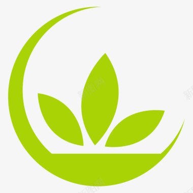 logo抽象三叶草保护环境图标图标