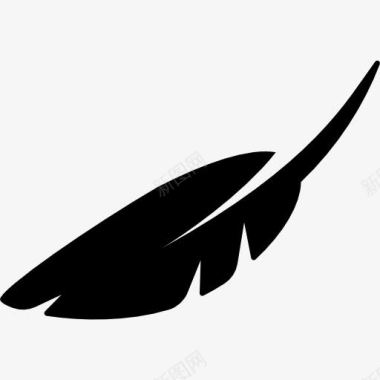 长腿鸟羽毛图标图标