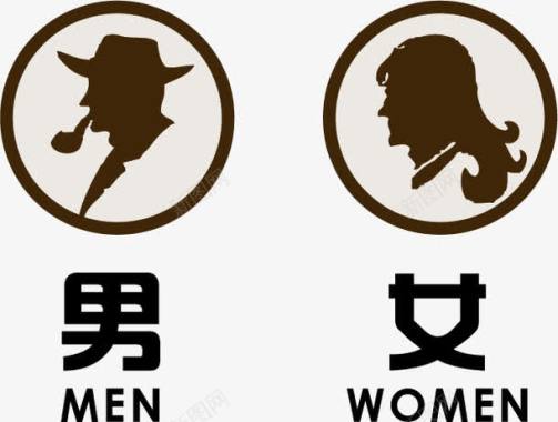 女卫生间卫生间标牌图标图标