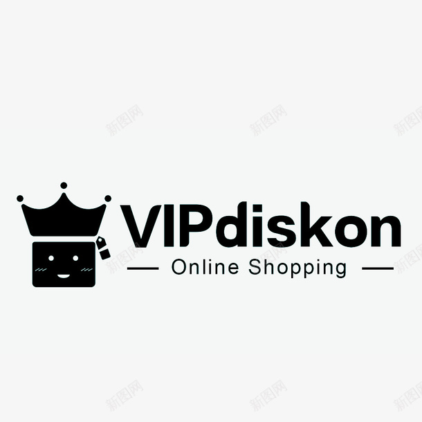 黑色VIP网购标志png免抠素材_88icon https://88icon.com VIP 会员 会员折扣 海报 皇冠 网购 装饰 设计 购物