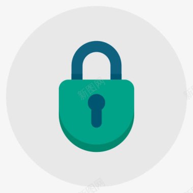 授权授权锁挂锁密码隐私安全安全平面图标图标