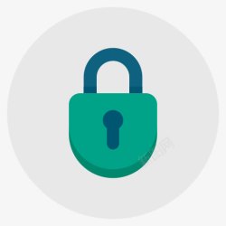 隐私锁授权锁挂锁密码隐私安全安全平面图标高清图片