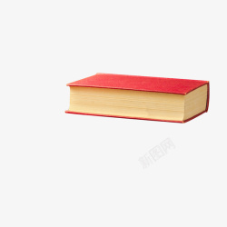 红色平放的书素材