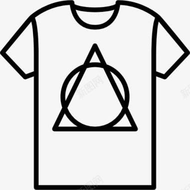 三角结构T恤的标图标图标