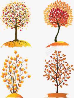 秋天的树素材