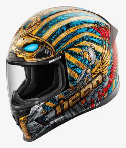 彩色头盔彩色古埃及元素头盔高清图片