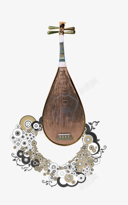 文人贤士中国传统乐器琵琶高清图片