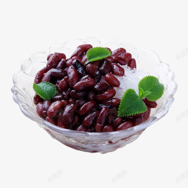 夏季冰镇红豆冰沙png免抠素材_88icon https://88icon.com 冰镇 夏季 玻璃碗 甜品 甜食 红豆冰沙 红豆沙冰 美味的鲜奶红豆冰 美食 薄荷叶