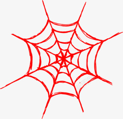 红色蜘蛛网素材