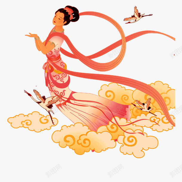 中秋节嫦娥奔月装饰免载psd免抠素材_88icon https://88icon.com 300像素素 中国风 中秋节中秋月圆装饰免下载载 免抠图 月圆 月饼 礼品 背景 装饰 透明底色