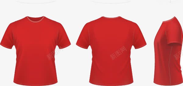 简单红色T恤png免抠素材_88icon https://88icon.com 半袖 夏季服装 文化衫 白色红色 白色衬衫 立体 红色 红色衬衫 衣服