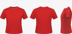 文化衫简单红色T恤高清图片