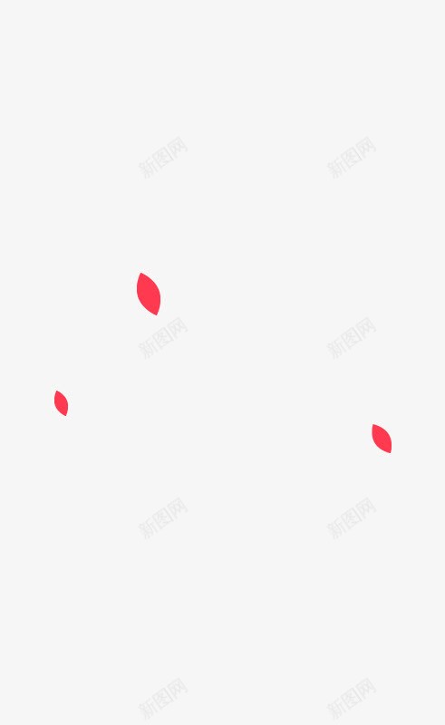 红色树叶png免抠素材_88icon https://88icon.com 椭圆 漂浮素材 装饰 零散