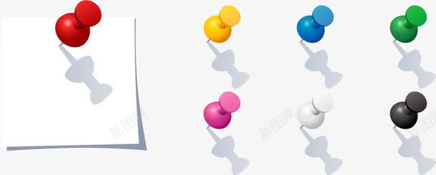 图钉矢量图ai免抠素材_88icon https://88icon.com 便签钉 免费下载 免费图片 图钉 矢量图