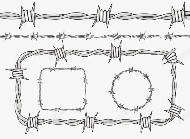 铁丝网边框png免抠素材_88icon https://88icon.com 边框 铁丝网 铁丝网PNG素材 铁丝网矢量 防护网