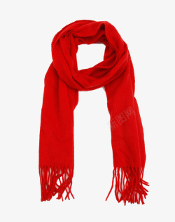 大红色围巾红色围巾高清图片