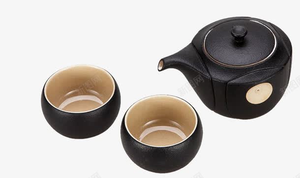 黑色茶具png免抠素材_88icon https://88icon.com 产品实物 功夫茶 杯子 泡茶 茶具 茶杯 陶瓷