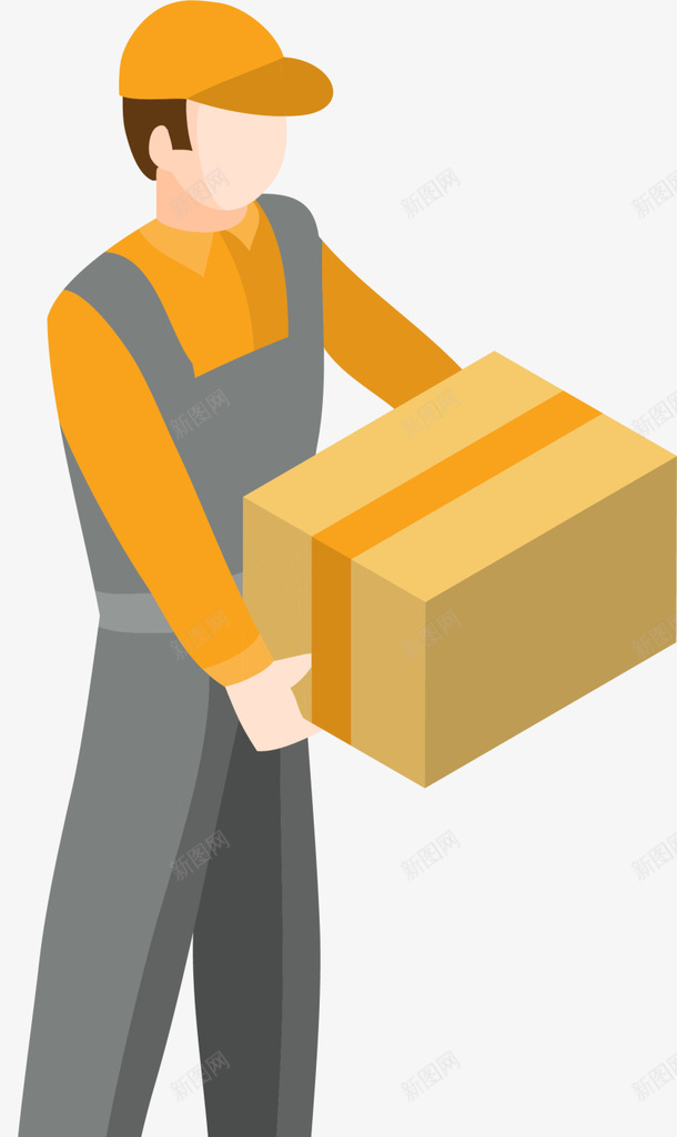 618购物节送货的男人png免抠素材_88icon https://88icon.com 618购物节 上门回收 快递员 抱着纸箱 拿着纸箱 送货上门 送货的男人