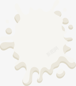 一滩牛奶唯美牛奶奶滴高清图片