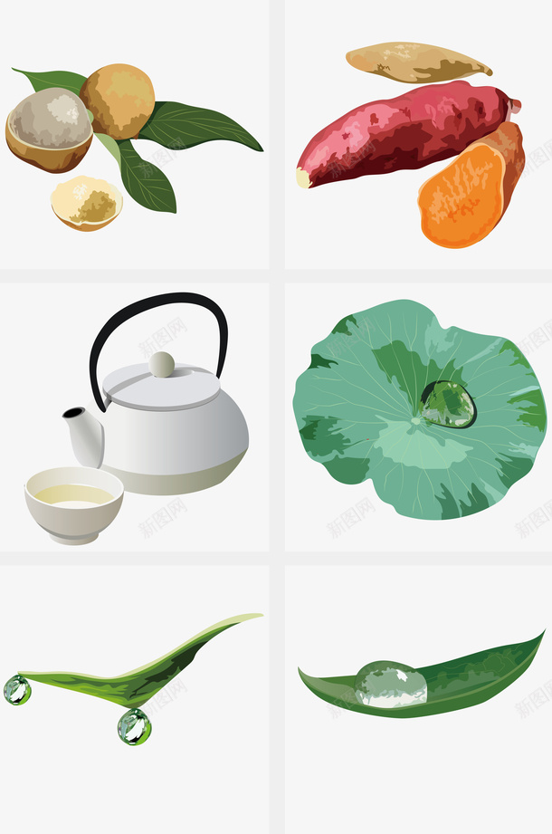 白露插图矢量图ai免抠素材_88icon https://88icon.com 24节气插图 PNG图 PNG图下载 创意卡通 卡通插图 插图 白露插图 红薯 茶饮 露水 矢量图