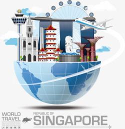 新加坡旅游装饰新加坡景点建筑高清图片