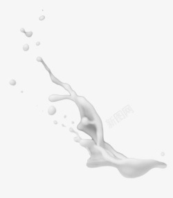 喷溅牛奶健康食品素材