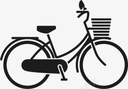单人自行车单人自行车剪影图高清图片