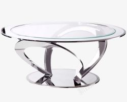 圆形玻璃玻璃桌子面茶几高清图片