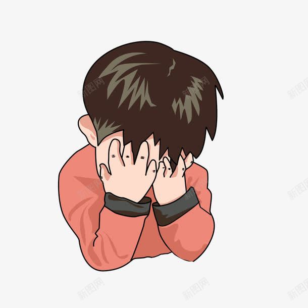 卡通手捂着脸害羞的男孩png免抠素材_88icon https://88icon.com 卡通手绘 卡通遮挡 害羞内向 害羞男孩 手捂着脸 难为情